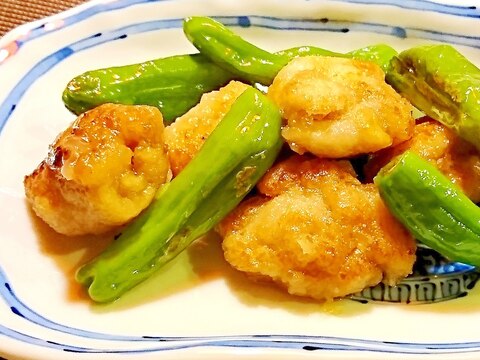 鶏ししとう炒め